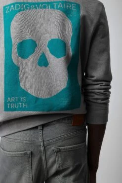 Zadig & Voltaire Stony Sweatshirt Iron -Zadig & Voltaire Shop JMSS00232 IRON 5 1