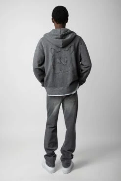 Zadig & Voltaire Alex Skull Sweatshirt Anthracite -Zadig & Voltaire Shop JMSS00236 ANTHRACITE 4