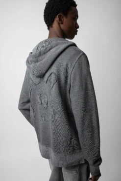 Zadig & Voltaire Alex Skull Sweatshirt Anthracite -Zadig & Voltaire Shop JMSS00236 ANTHRACITE 5