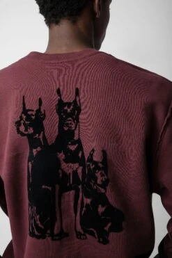 Zadig & Voltaire Simba Sweatshirt Cherry Red -Zadig & Voltaire Shop JMSS00237 CHERRY RED 5