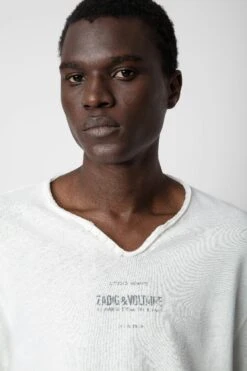 Zadig & Voltaire Monastir Henley T-shirt Judo -Zadig & Voltaire Shop JMTN00241 JUDO 4