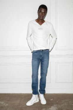 Zadig & Voltaire Monastir Henley T-shirt Judo -Zadig & Voltaire Shop JMTN00241 JUDO 9