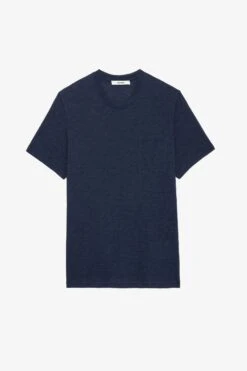 Zadig & Voltaire Stockholm Slub T-shirt Encre -Zadig & Voltaire Shop JMTS00623 ENCRE
