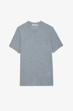 Zadig & Voltaire Stockholm Slub T-shirt Iron 10 Zadig & Voltaire Stockholm Slub T-shirt Iron -Zadig & Voltaire Shop JMTS00623 IRON