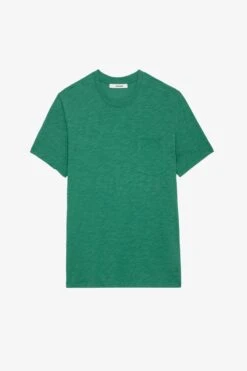 Zadig & Voltaire Stockholm Slub T-shirt Peppermint -Zadig & Voltaire Shop JMTS00623 PEPPERMINT
