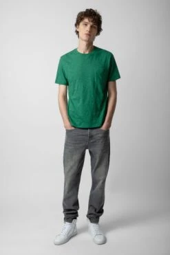 Zadig & Voltaire Stockholm Slub T-shirt Peppermint