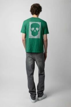 Zadig & Voltaire Stockholm Slub T-shirt Peppermint -Zadig & Voltaire Shop JMTS00623 PEPPERMINT 4