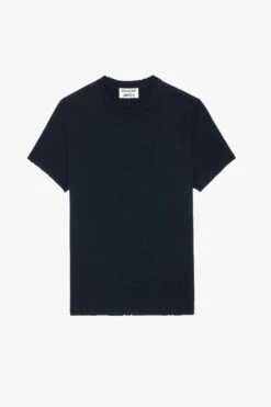 Zadig & Voltaire Jimmy T-Shirt Encre -Zadig & Voltaire Shop JMTS00628 ENCRE 1