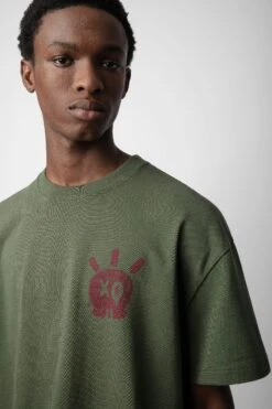 Zadig & Voltaire Teddy Skull T-shirt Used Kaki -Zadig & Voltaire Shop JMTS00630 USED KAKI 4