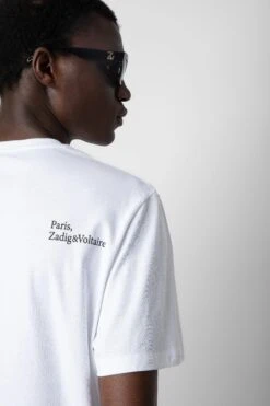 Zadig & Voltaire Ted Photoprint T-shirt White -Zadig & Voltaire Shop JMTS00638 BLANC 5