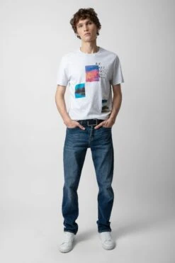 Zadig & Voltaire Ted Photoprint T-shirt Gris Chine Clair 7 Zadig & Voltaire Ted Photoprint T-shirt Gris Chine Clair -Zadig & Voltaire Shop JMTS00639 GRIS CHINE CLAIR 3