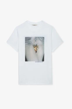Zadig & Voltaire Tommy Photoprint T-shirt White -Zadig & Voltaire Shop JMTS00640 BLANC
