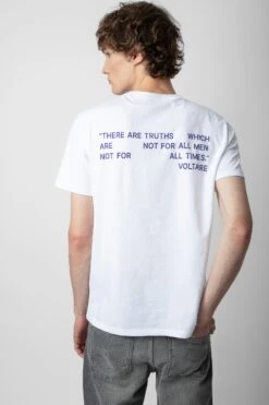 Zadig & Voltaire Tommy Photoprint T-shirt White -Zadig & Voltaire Shop JMTS00640 BLANC 5