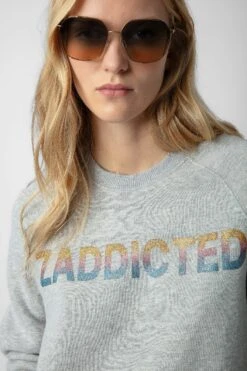 Zadig & Voltaire Diaz Glitter Dress Gris Chine Clair -Zadig & Voltaire Shop JWDR00064 GRIS CHINE CLAIR 4 1