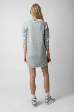 Zadig & Voltaire Diaz Glitter Dress Gris Chine Clair -Zadig & Voltaire Shop JWDR00064 GRIS CHINE CLAIR 6 1