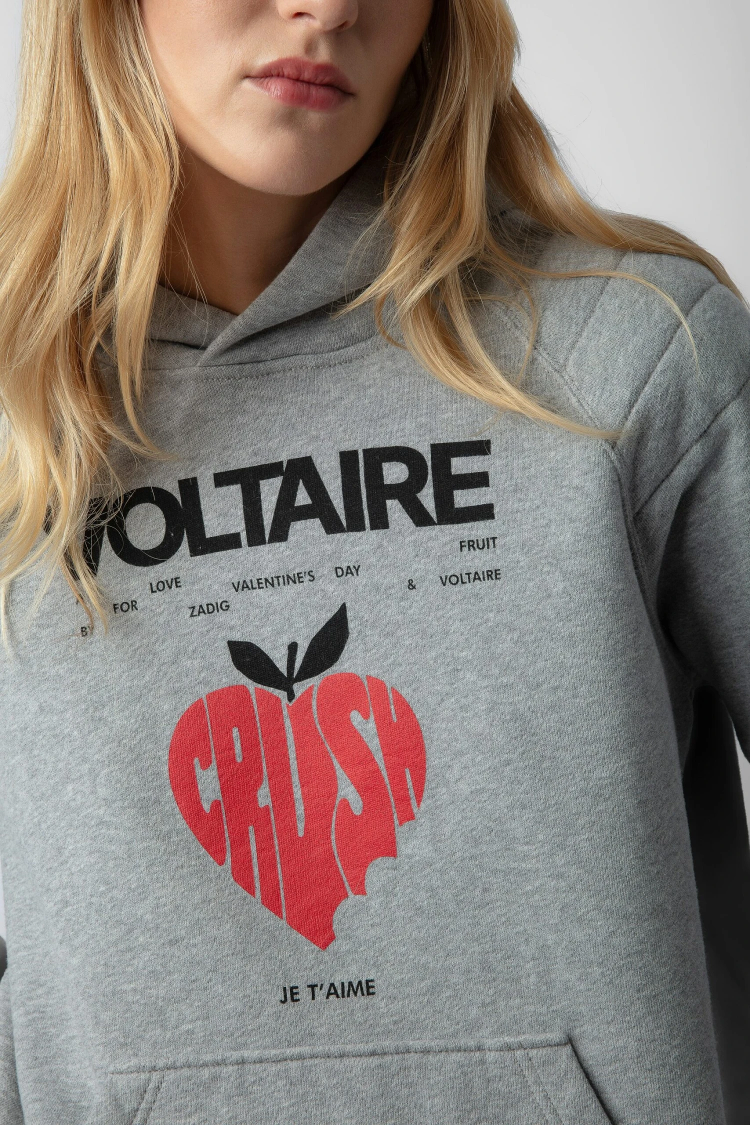 Zadig & Voltaire Avata Concert Crush Hoodie Gris Moyen 3 Zadig & Voltaire Avata Concert Crush Hoodie Gris Moyen - Image 3