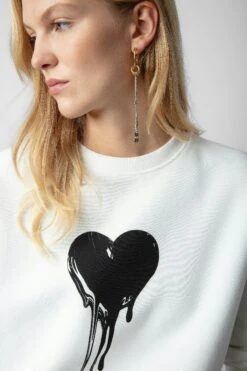 Zadig & Voltaire Oscar Heart Sweatshirt Judo -Zadig & Voltaire Shop JWSS00576 JUDO 4