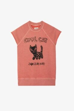 Zadig & Voltaire Rupper Sweatshirt Litchi -Zadig & Voltaire Shop JWSS00582 LITCHI 1