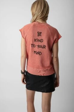 Zadig & Voltaire Rupper Sweatshirt Litchi -Zadig & Voltaire Shop JWSS00582 LITCHI 4 1