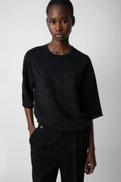 Zadig & Voltaire Edmond Diamanté Sweatshirt Black