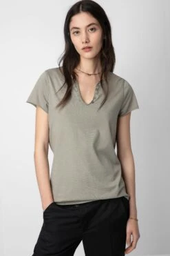 Zadig & Voltaire Insignia Henley T-shirt Trellis