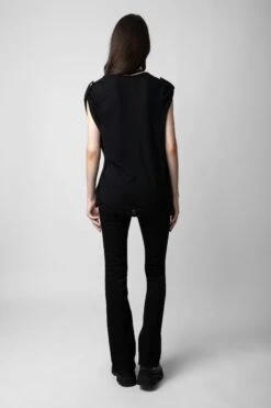 Zadig & Voltaire Donate Jewellery T-shirt Black 8 Zadig & Voltaire Donate Jewellery T-shirt Black -Zadig & Voltaire Shop JWTS01562 NOIR 5