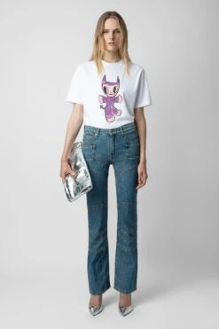 Zadig & Voltaire Edwin Devil T-shirt White