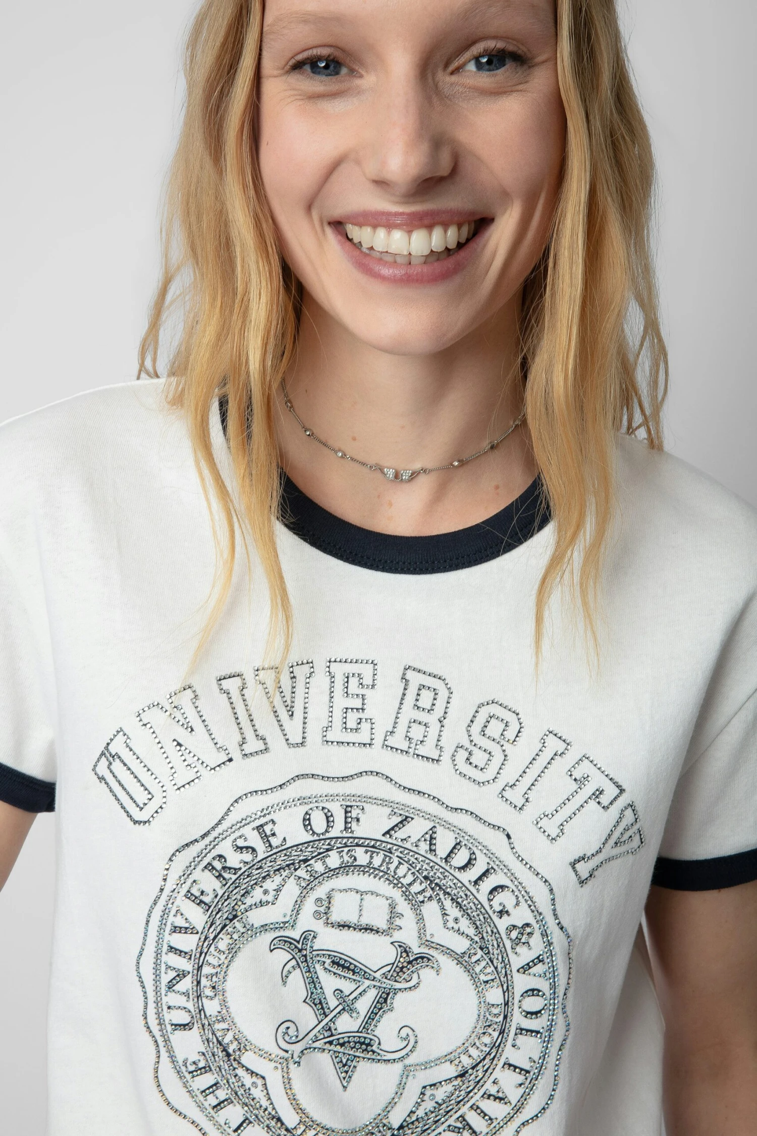 Zadig & Voltaire Walk University Diamanté T-shirt Judo 3 Zadig & Voltaire Walk University Diamanté T-shirt Judo - Image 3