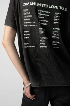 Zadig & Voltaire Tommer Concert Crush Diamanté T-shirt Carbone 8 Zadig & Voltaire Tommer Concert Crush Diamanté T-shirt Carbone -Zadig & Voltaire Shop JWTS01622 CARBONE 5