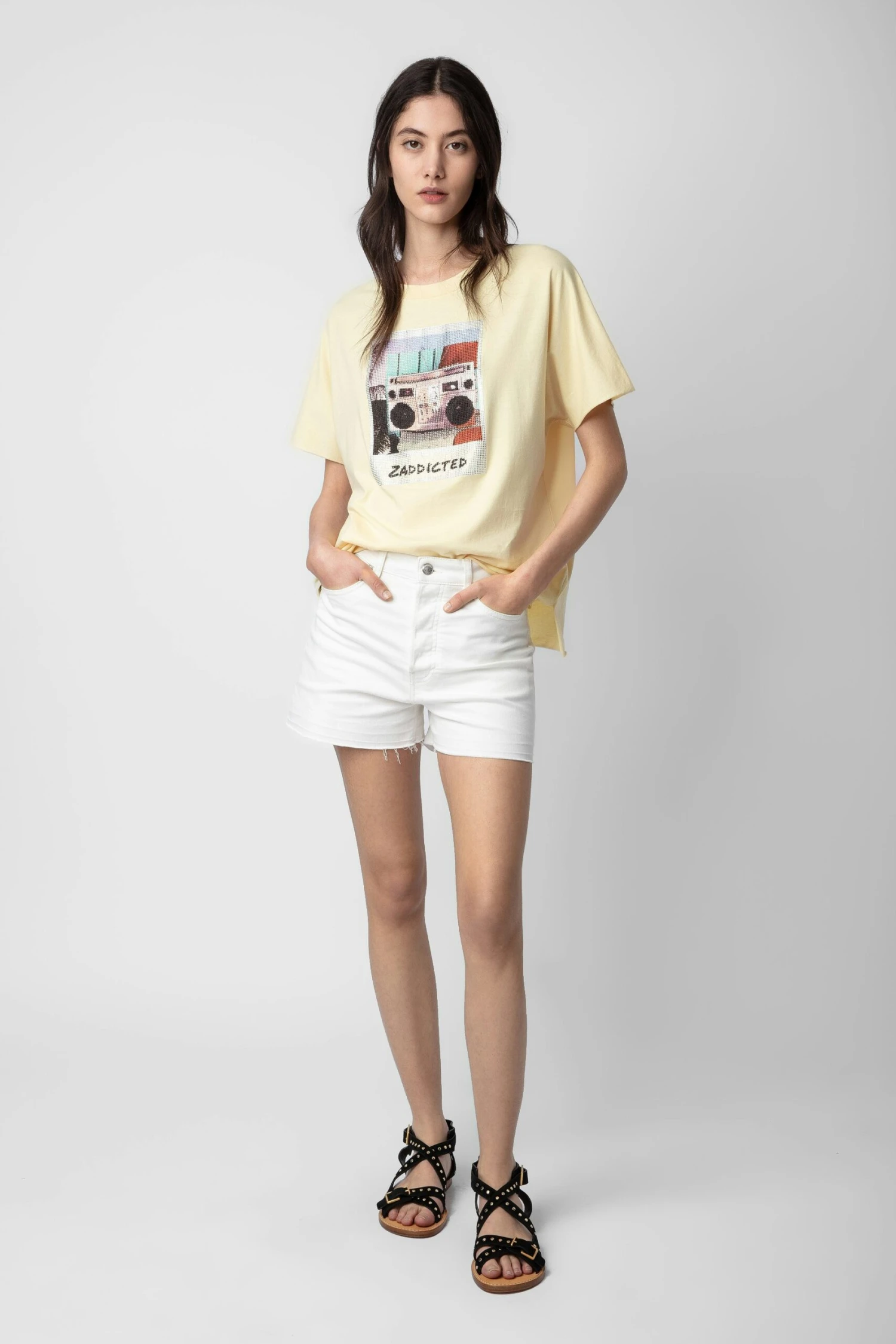 Zadig & Voltaire Tommer Diamanté Photoprint T-shirt Shea 2 Zadig & Voltaire Tommer Diamanté Photoprint T-shirt Shea - Image 2