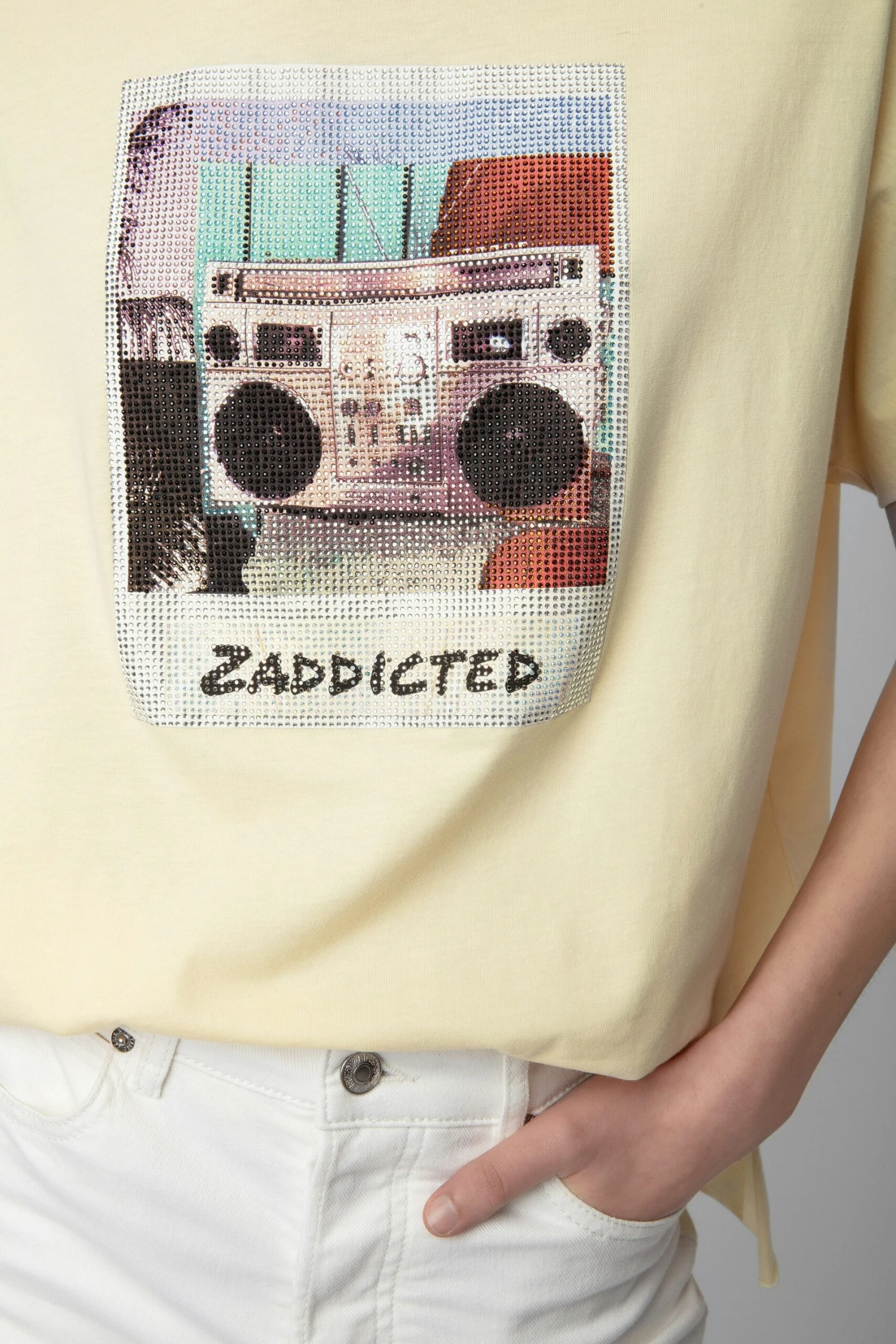 Zadig & Voltaire Tommer Diamanté Photoprint T-shirt Shea 3 Zadig & Voltaire Tommer Diamanté Photoprint T-shirt Shea - Image 3