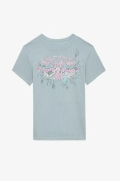 Zadig & Voltaire Marta Concert Diamanté T-shirt Oyster 12 Zadig & Voltaire Marta Concert Diamanté T-shirt Oyster -Zadig & Voltaire Shop JWTS01645 OYSTER