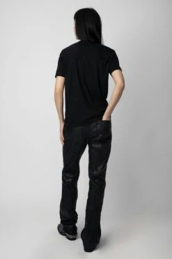Zadig & Voltaire Wassa Diamanté T-shirt Black -Zadig & Voltaire Shop JWTS01646 NOIR 6