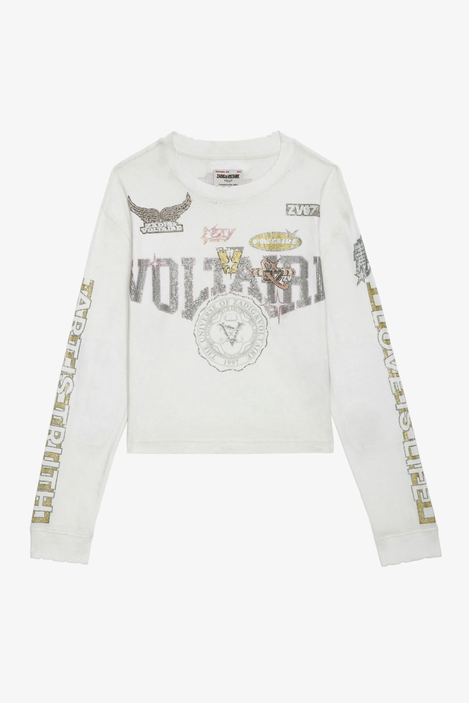 Zadig & Voltaire Iona Voltaire Diamanté T-shirt Judo 8 Zadig & Voltaire Iona Voltaire Diamanté T-shirt Judo - Image 8