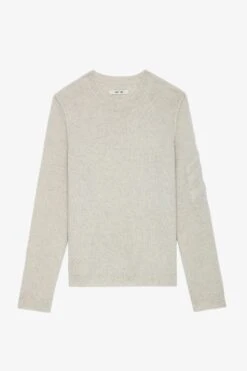 Zadig & Voltaire Kennedy Cashmere Sweater Sugar -Zadig & Voltaire Shop KMSW00664 SUGAR