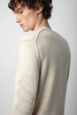 Zadig & Voltaire Kennedy Cashmere Sweater Sugar -Zadig & Voltaire Shop KMSW00664 SUGAR 5