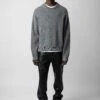 Zadig & Voltaire Marko Sweater Gris Moyen