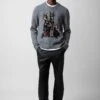 Zadig & Voltaire Kennedy Cashmere Sweater Gris Moyen