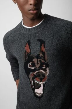 Zadig & Voltaire Jordan Sweater Anthracite -Zadig & Voltaire Shop KMSW00680 ANTHRACITE 4