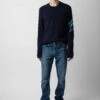 Zadig & Voltaire Kennedy Cashmere Sweater Encre