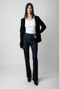 Zadig & Voltaire Cosany Diamanté Cashmere Cardigan Black