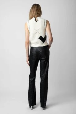 Zadig & Voltaire Karry Cardigan Ecru -Zadig & Voltaire Shop KWCA00561 ECRU 4