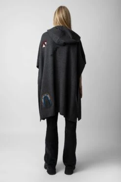 Zadig & Voltaire Inna Cashmere Cardigan Kaki Slate -Zadig & Voltaire Shop KWCO00071 KAKI SLATE 6