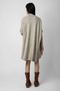 Zadig & Voltaire Indiany Cashmere Cardigan Light Beige -Zadig & Voltaire Shop KWCO00074 LIGHT BEIGE 6