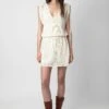 Zadig & Voltaire Alanis Dress Ecru
