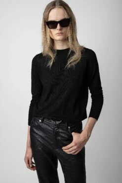 Zadig & Voltaire Emma Sweater Black 6 Zadig & Voltaire Emma Sweater Black -Zadig & Voltaire Shop KWSW01480 NOIR 2