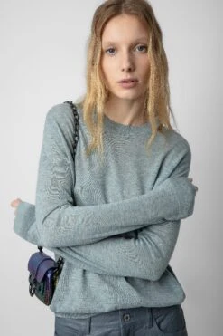 Zadig & Voltaire Life Cashmere Sweater Nuage -Zadig & Voltaire Shop KWSW01496 NUAGE 4