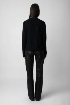 Zadig & Voltaire Lili Cashmere Sweater Black -Zadig & Voltaire Shop KWSW01553 NOIR 5