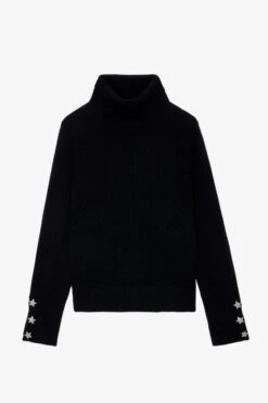 Zadig & Voltaire Boxy Jewelled Sweater Black -Zadig & Voltaire Shop KWSW01595 NOIR