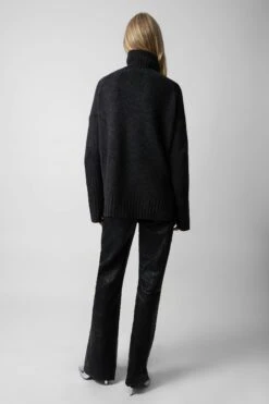 Zadig & Voltaire Alma We Heart Sweater Anthracite 9 Zadig & Voltaire Alma We Heart Sweater Anthracite -Zadig & Voltaire Shop KWSW01606 ANTHRACITE 5 1